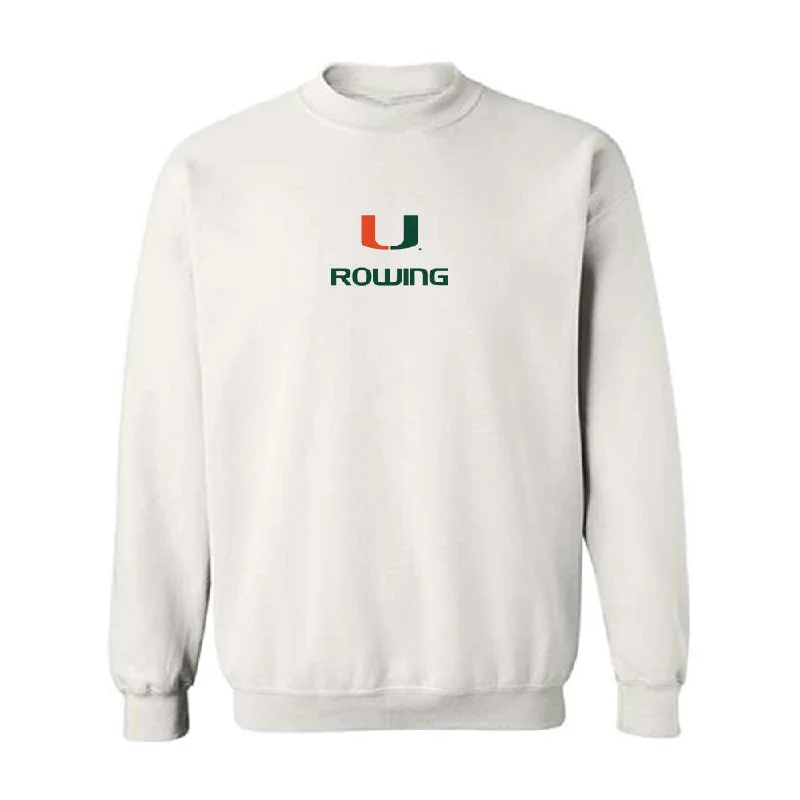 Miami - NCAA Women's Rowing : Anderson Blalock - Classic Shersey Crewneck Sweatshirt Hoodie with Pocket Utility Practical