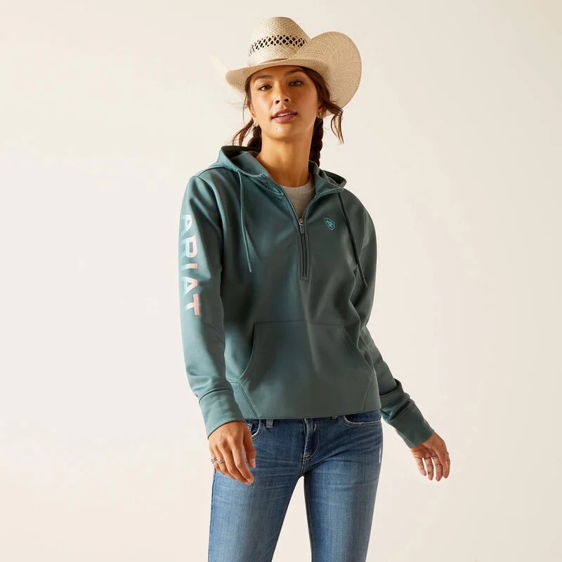 Ariat Tek Atlantic 1/2 Zip Hoodie Hoodie with Stripes Bold Sporty