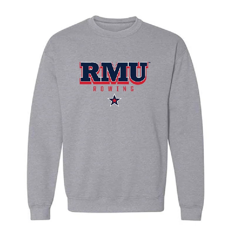 Robert Morris - NCAA Women's Rowing : Lily Davis - Classic Shersey Crewneck Sweatshirt Hoodie with Monochrome Minimalist Simple