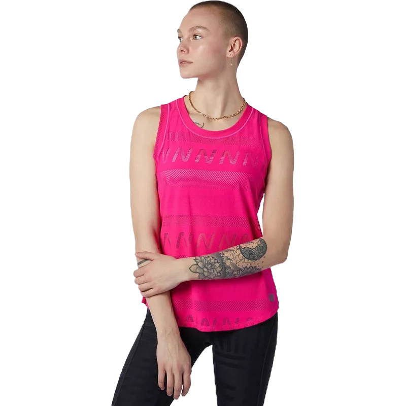 Women's Q Speed Fuel Jacquard Tank vibrant tank top