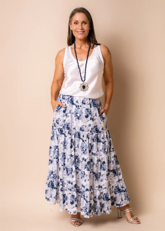 Berlin Cotton Skirt in Navy cotton skirt soft