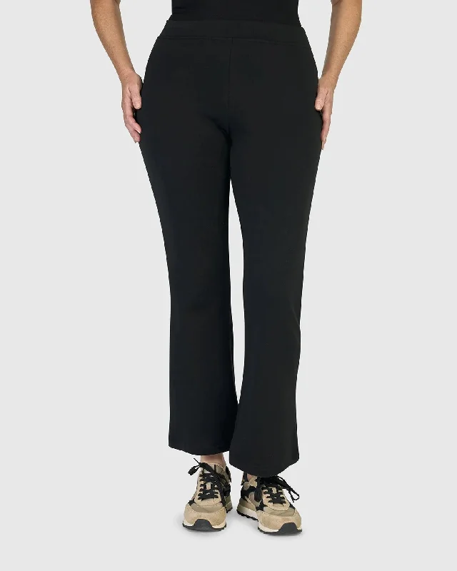 Urban Calloway Kick Flare Pants, Black Chic Checkered Pants