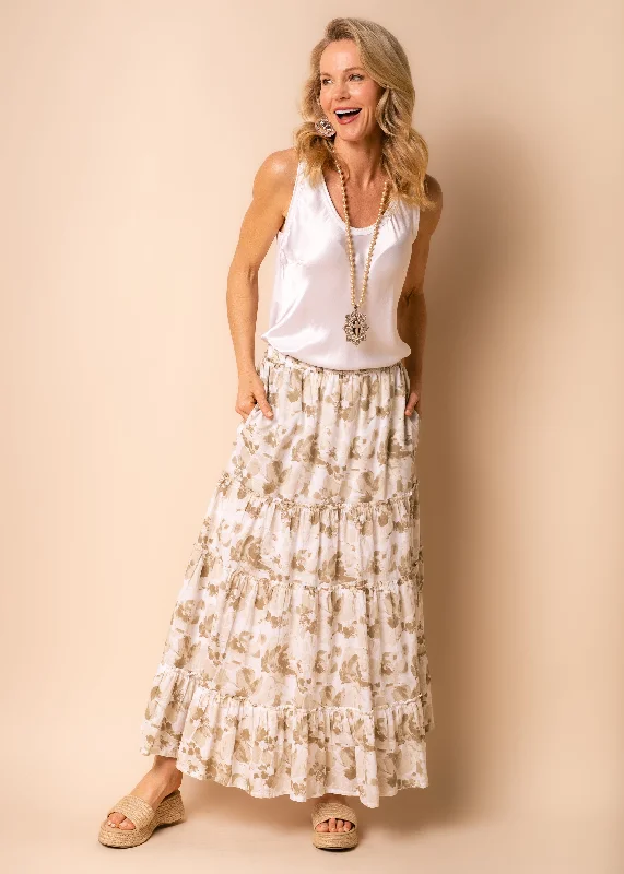 Berlin Cotton Skirt in Latte relaxed fit skirt