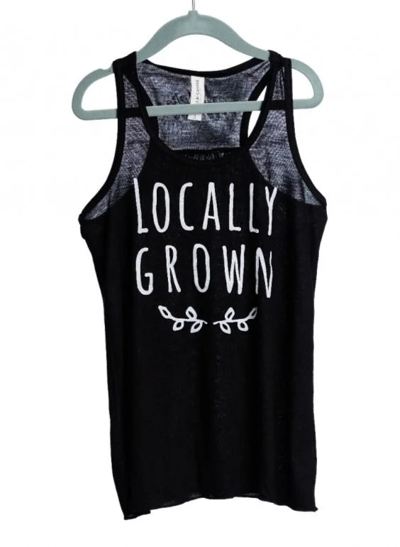 Ryder Locally Grown Tank Black trendy tank top