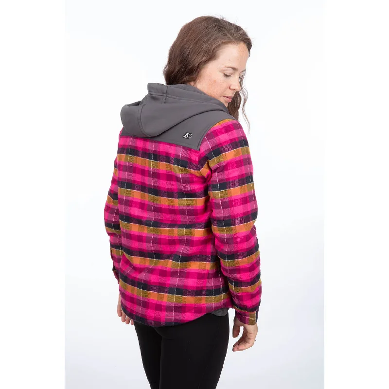 Big Sky Fleece Lined Flannel Hoodie Hoodie with Longline Fit Extended Stylish