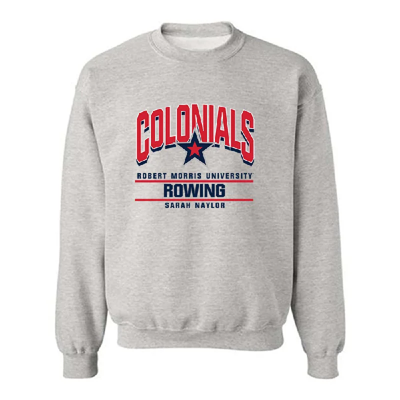 Robert Morris - NCAA Women's Rowing : Sarah Naylor - Classic Fashion Shersey Crewneck Sweatshirt Hoodie with Hem Fringe Bohemian Relaxed