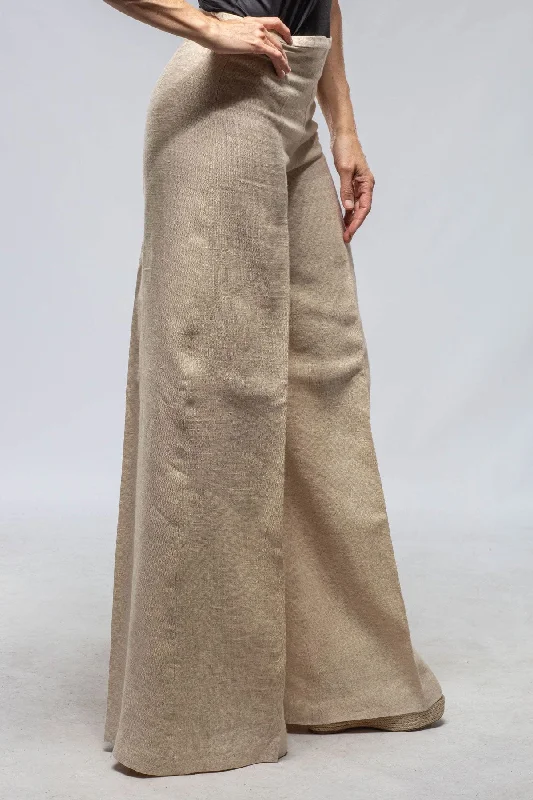 Maxi Linen Pant Classic Bootcut Trousers