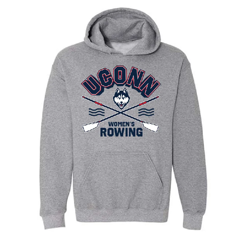 UConn - NCAA Women's Rowing : Nitya Tarala - Sports Shersey Hooded Sweatshirt Hoodie with Oversized Fit Loose Comfortable