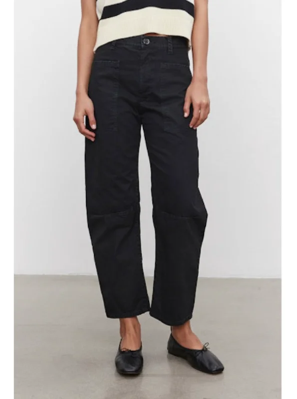 BRYLIE SANDED TWILL PANT Comfortable Denim Pants