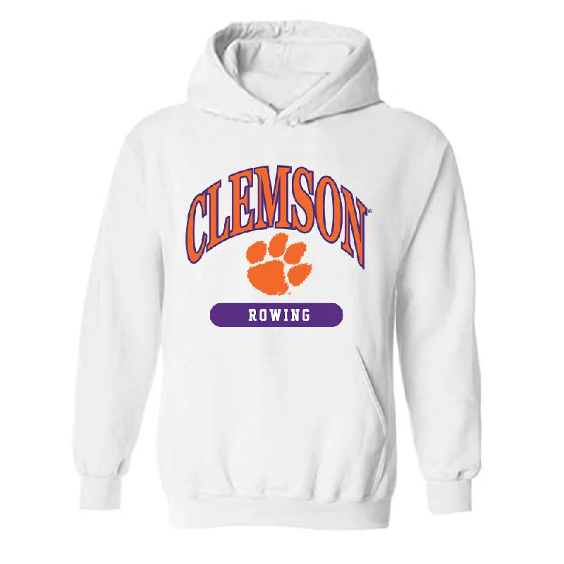 Clemson - NCAA Women's Rowing : Lira Bonitatibus - Classic Shersey Hooded Sweatshirt Hoodie with Cropped Fit Short Trendy