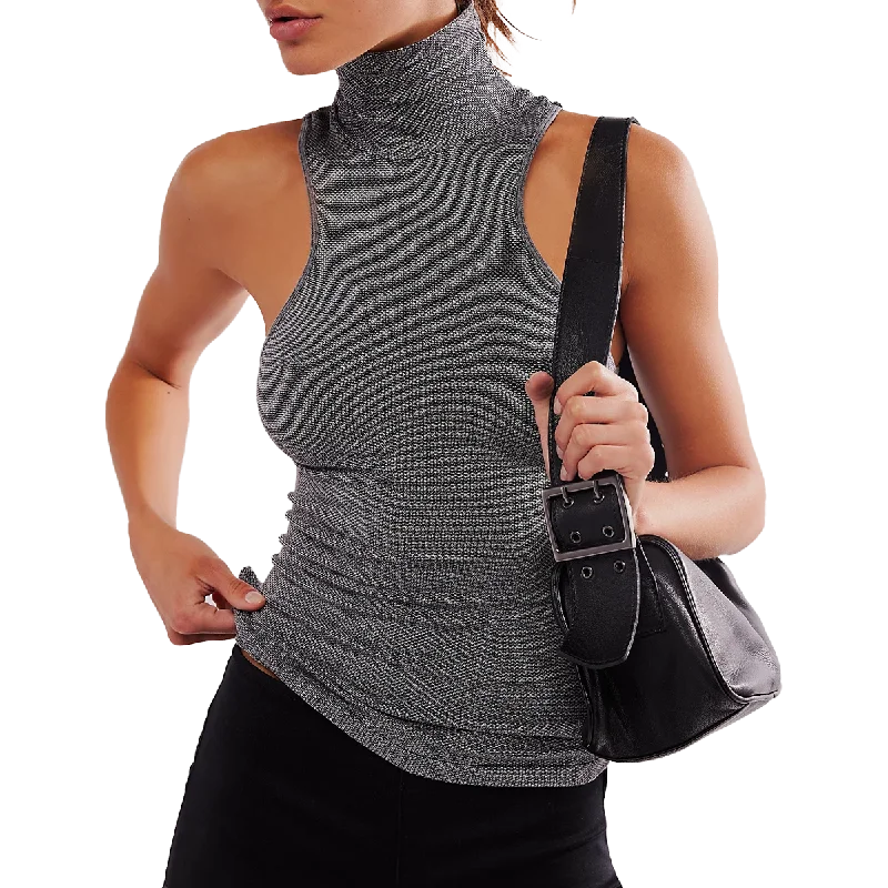 Women's Always Ready Seamless Turtleneck Tank trendy tank top