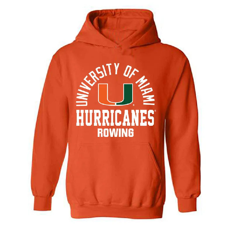 Miami - NCAA Women's Rowing : Anderson Blalock - Classic Shersey Hooded Sweatshirt Hoodie with Hood Adjustable Protection