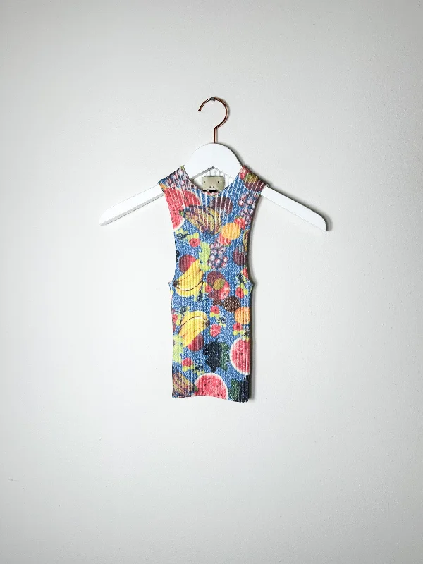 Giu Giu - Nonna Tank - Tuta di Frutta sheer tank top