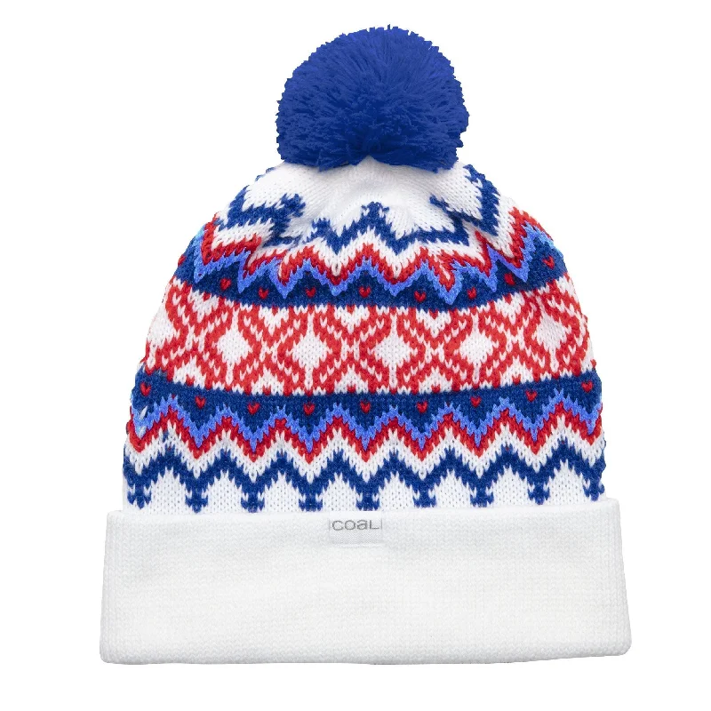 Winters Nordic Sweater Pom Beanie Layered Multi-layer Single Layer