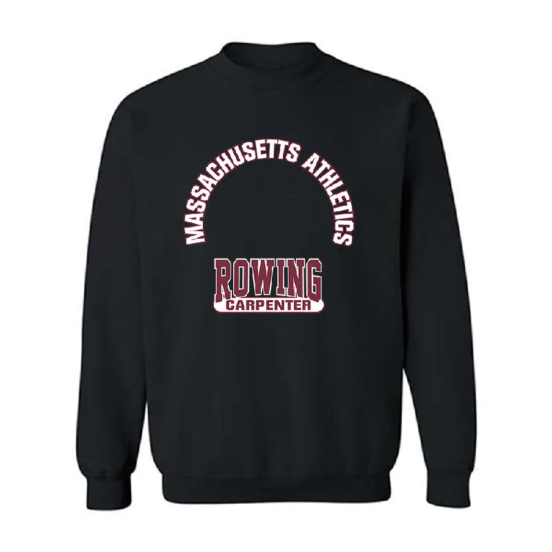 UMass - NCAA Women's Rowing : Lauren Carpenter - Classic Fashion Shersey Crewneck Sweatshirt Hoodie with Hem Raw Edge Edgy Unfinished