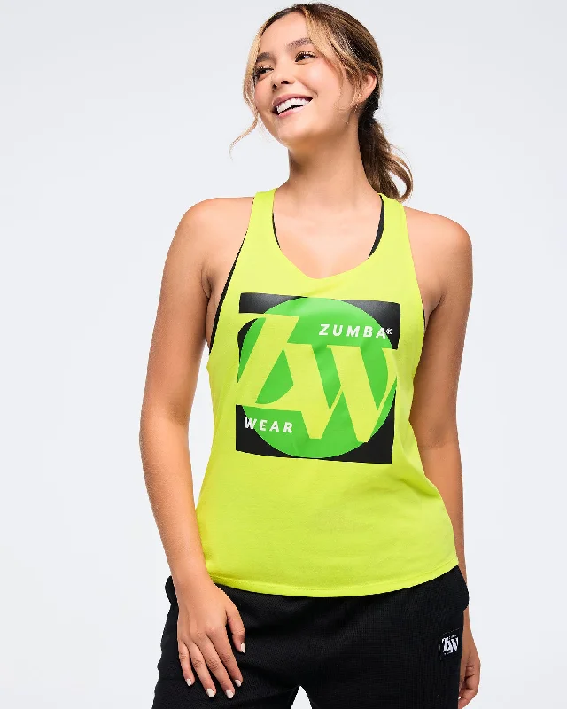 Zumba Haus Loose Tank solid color tank