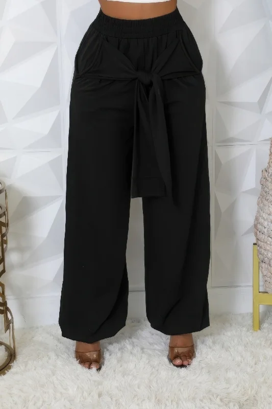 High-waisted Stretch Pants Formal Linen Trousers