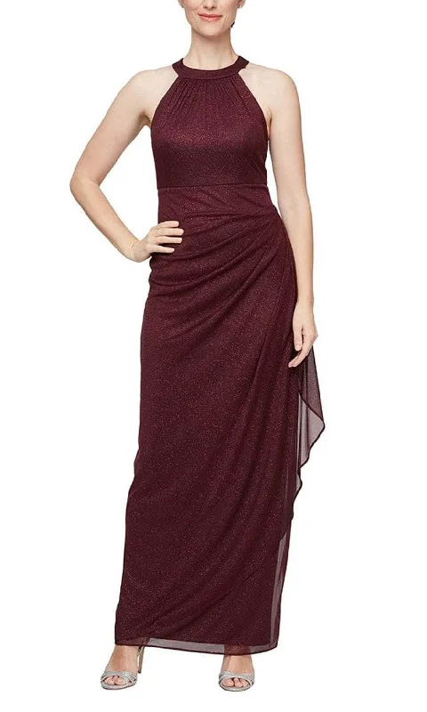 Alex Evenings 8133106 - Glitter Halter Evening Dress Tunics Seasonal trendy