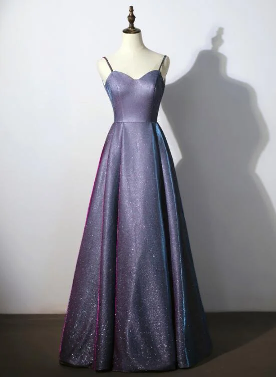 Beautiful Straps Long Party Dress , Sweetheart Floor Length Prom Dress Tunics Vintage classic