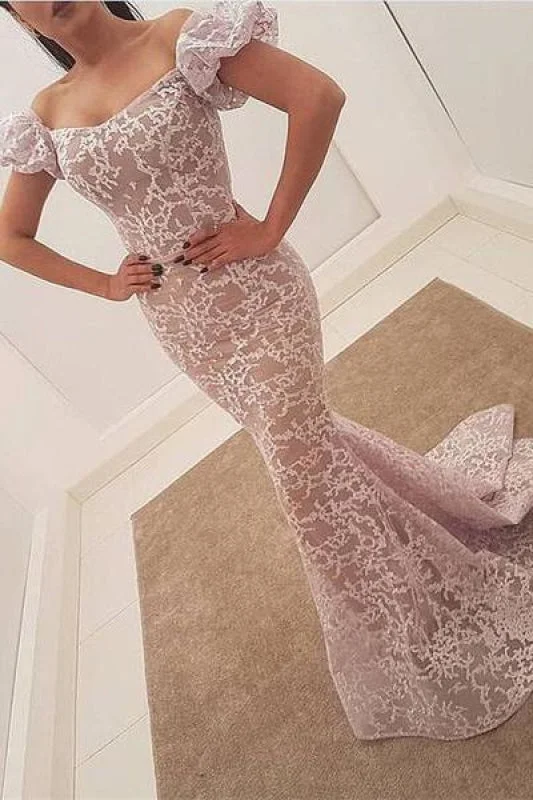 Gorgeous Bubble Sleeve Evening Dress | 2020 Mermaid Sequins Prom Party Tunics Print Colorful