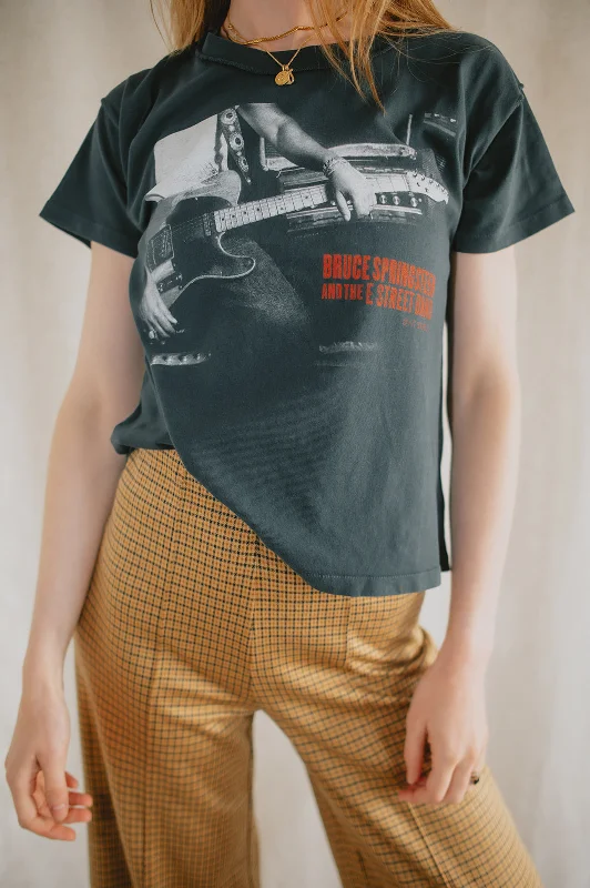 The Bruce Springsteen Studio Photo Reverse GF Tee by Daydreamer Welt Pockets Slit Pockets Flap Pockets