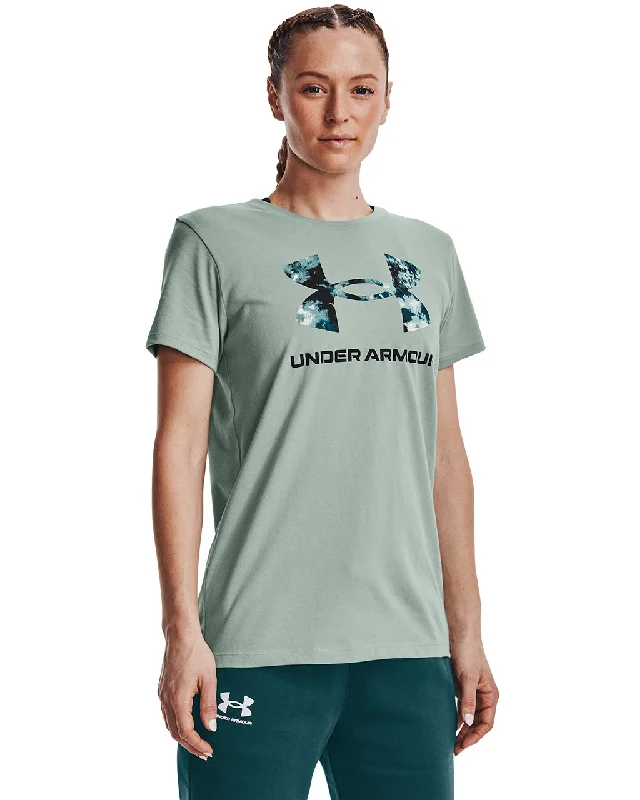 Under Armour T-Shirt Live Sportstyle - Femme Print Jacquard Patchwork