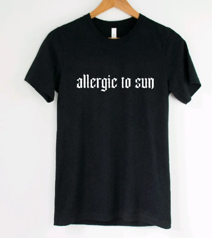 Allergic to sun T-Shirt Knit Fabric Woven Fabric Fleece Fabric