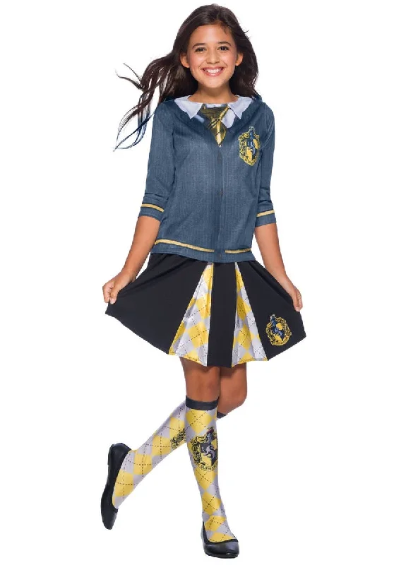 Hufflepuff House Girls Book Week Costume Shirt Handmade Hand-knitted Hand-woven