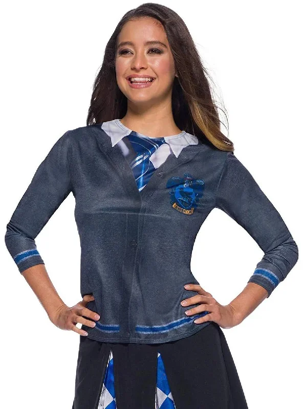 Harry Potter Ravenclaw Teen Girls Costume Shirt Denim Fabric Leather Fabric Suede Fabric