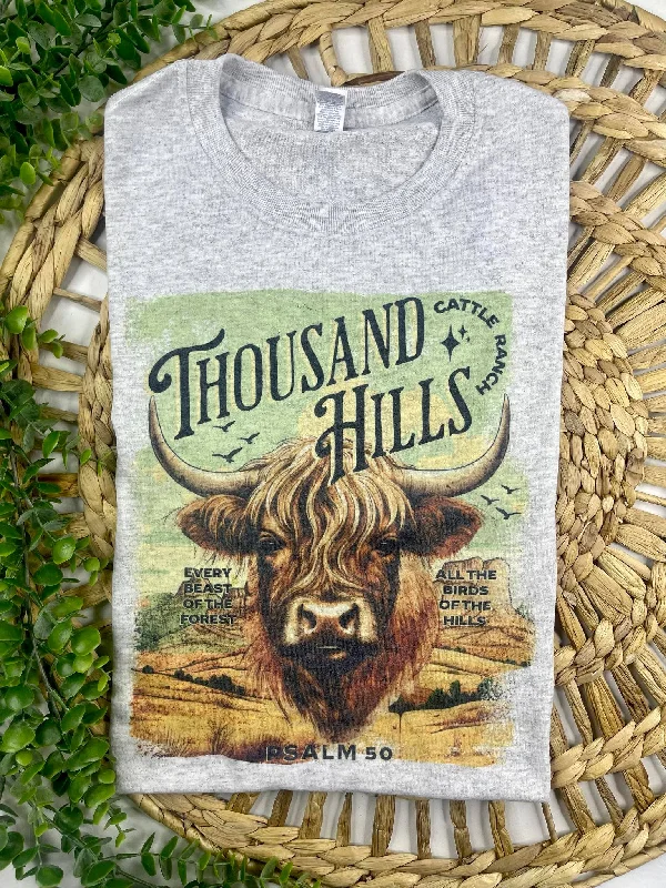 Thousand Hills Cattle Ranch (T-Shirt) Boxy Fit Fitted Loose