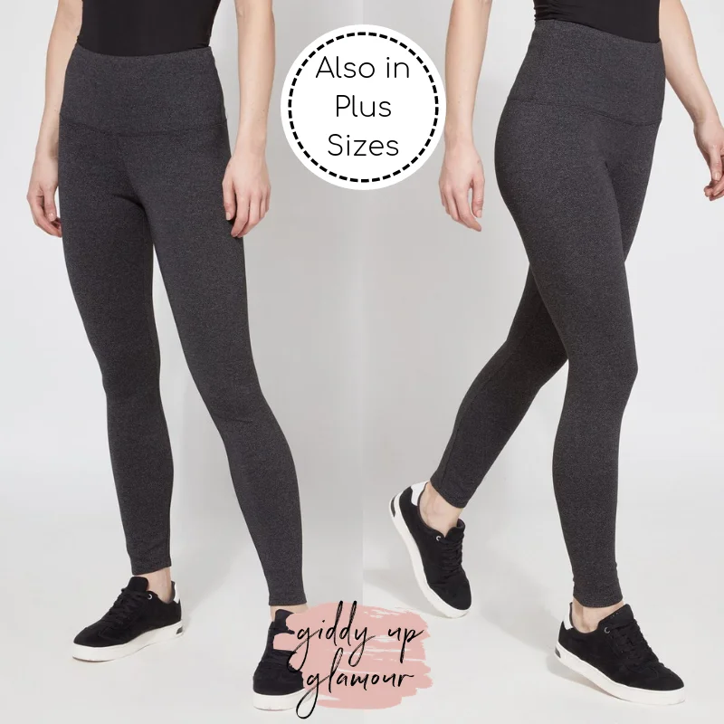 Online Exclusive | Lysse Signature Premium Ankle Length Leggings in Peppered Grey Stylish Athletic Wear Leggings