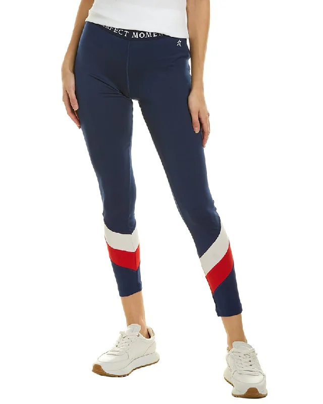 Perfect Moment Chevron Stripe Legging Fashionable High-Rise Leggings