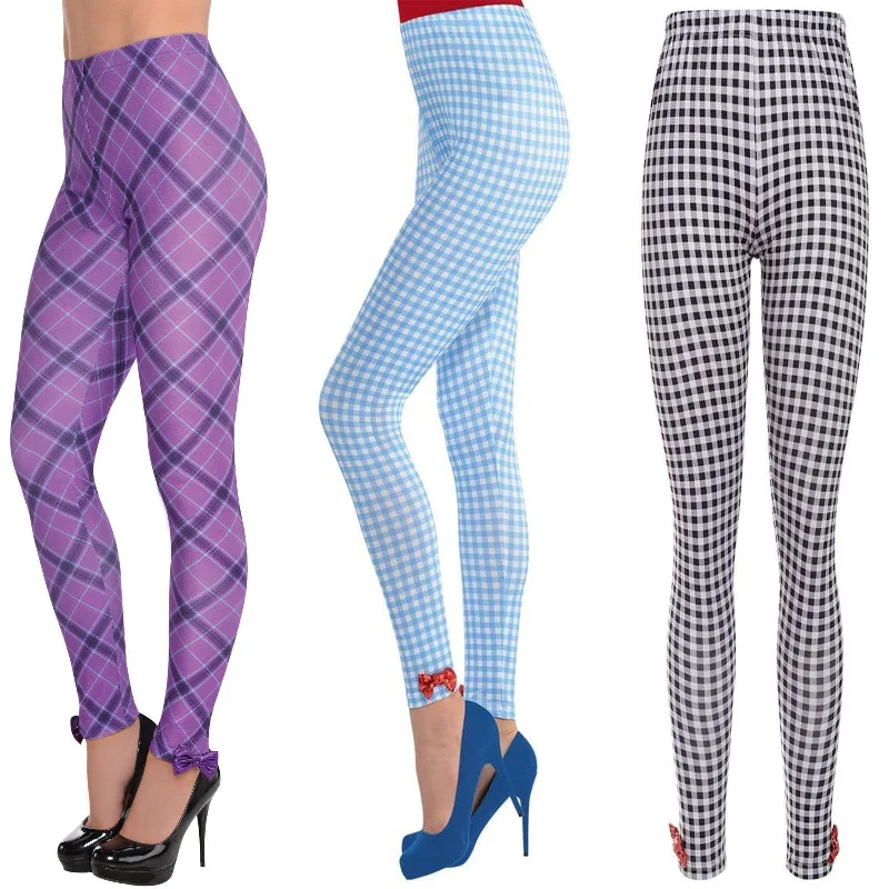 Check Tartan Leggings Stylish Ultra Stretch Leggings