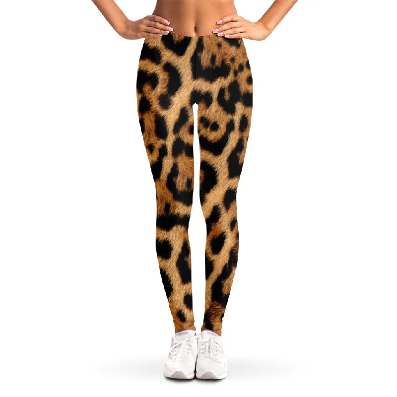 Jaguar Fur Pattern Print Women's Leggings Trendy Patterned Leggings