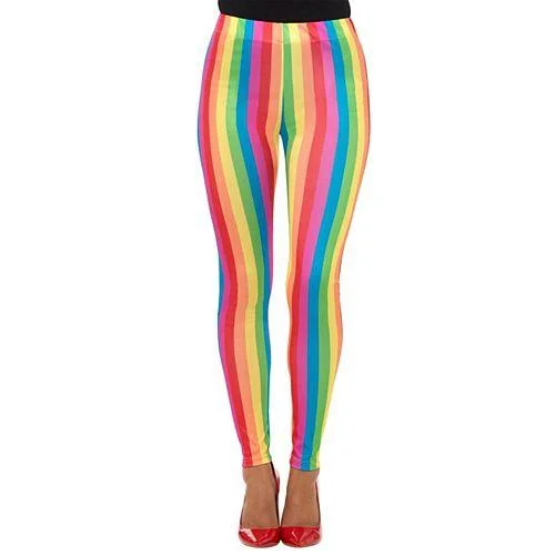 Rainbow Clown Leggings Trendy Cut-Out Activewear Leggings